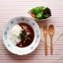 ■牛すね肉の赤ワイン煮込みごはんの朝ごはん