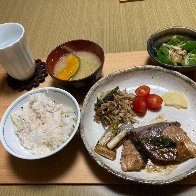 簡単旨いブリ料理(レシピ有り)の和食晩御飯♪