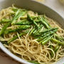 休日のパスタランチ！アスパラ入りアーリオ・オーリオ・ペペロンチーノ