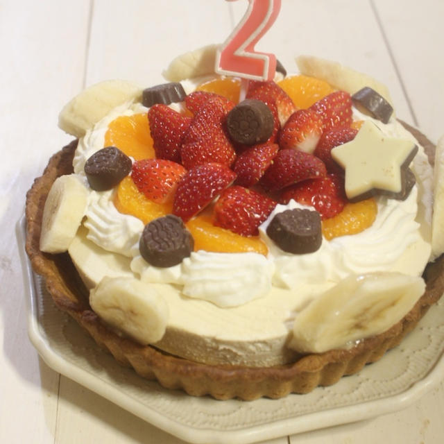 2歳の誕生日＆二分咲きの桜