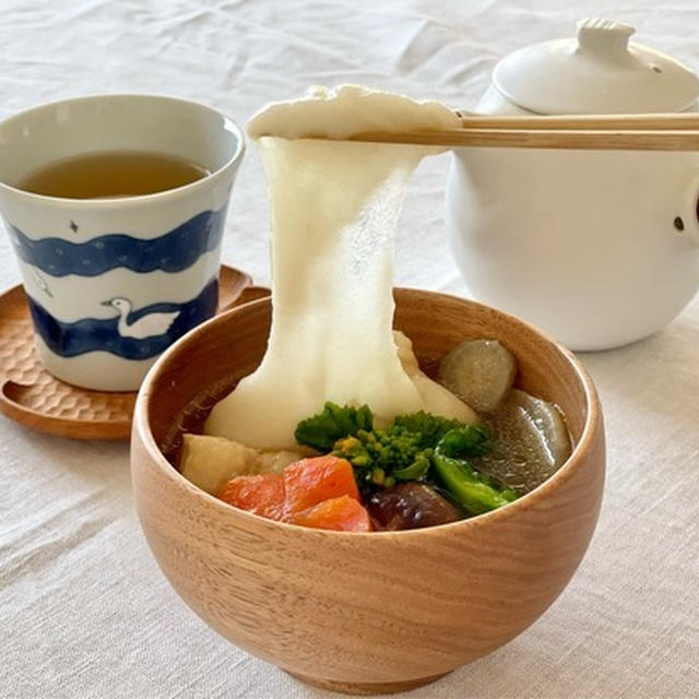 新潟の「梅三郎もち」がめちゃんこ伸びてびっくり！