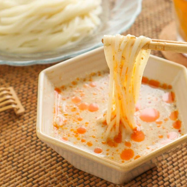 ＊【michill】めんつゆに飽きたらコレ試してみて！まろやかコクうま「ピリ辛ごま味噌つけだれ」
