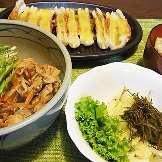 鹿さん宅配便＆生姜焼き丼
