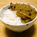 昨日のカレー丼（プチ丼）