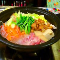 シメまでおいしい♪秋野菜と鶏肉のシャンタンなべ