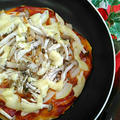 フライパンで簡単☆きのこピザ《オリーブジュース100％バージンオイル・バロックス》 by Mariさん