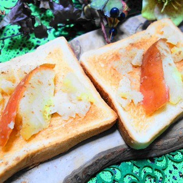 りんごトースト☆炊飯器で高級感な味が簡単