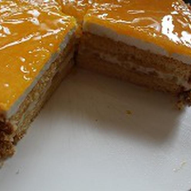 オレンジのハチミツムースケーキ
