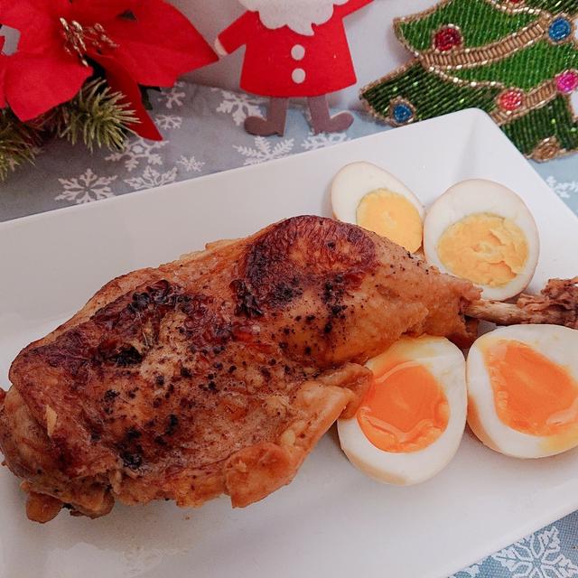 お酢でやわらか♡煮鶏【クリスマスチキン】