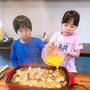 ホットプレートで親子丼です！！