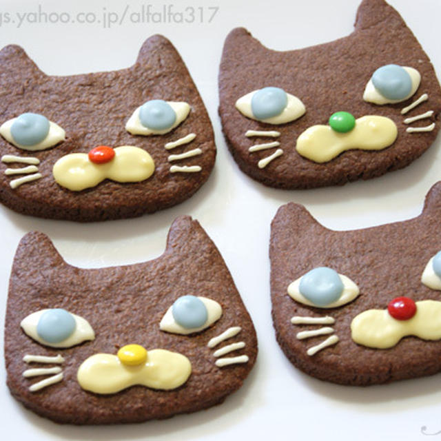 黒猫のココアクッキー レシピ 型紙 By Junkoさん レシピブログ 料理ブログのレシピ満載