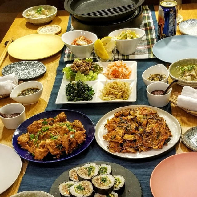 自宅で韓国料理♪新年会＆バースデー♪