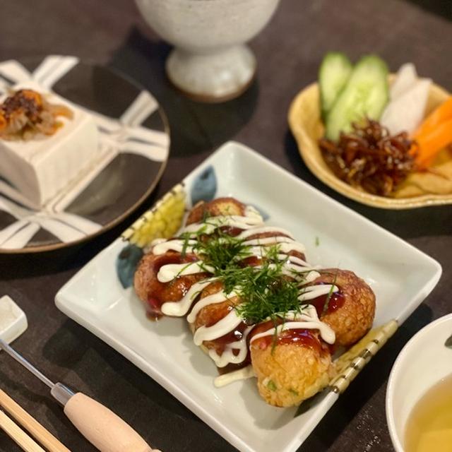 5月7日は「コナモンの日」に、たこ焼きの夜ごはん