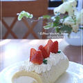 今年初のイチゴdeロールケーキ～♪ by naoさん