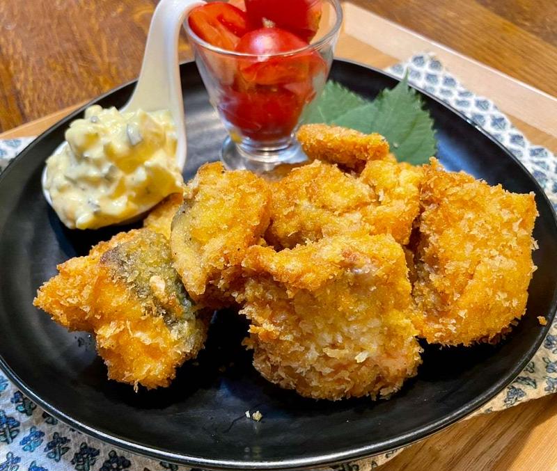 ＊絶品！！秋鮭のカレー風味フライ＊