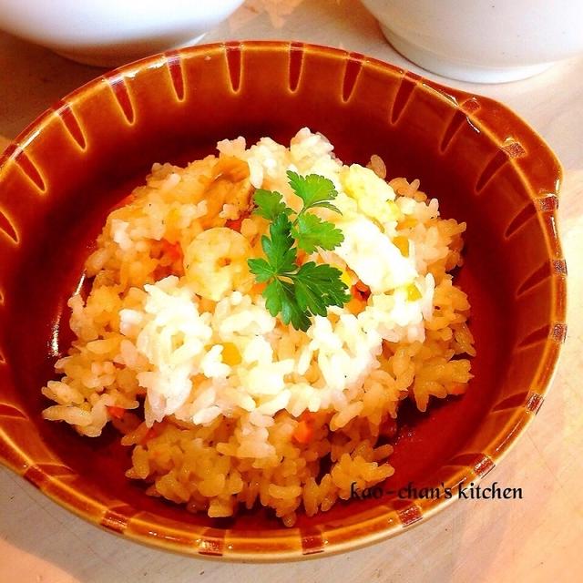 さっと炒めて＊炊飯器で簡単＊シーフードピラフ