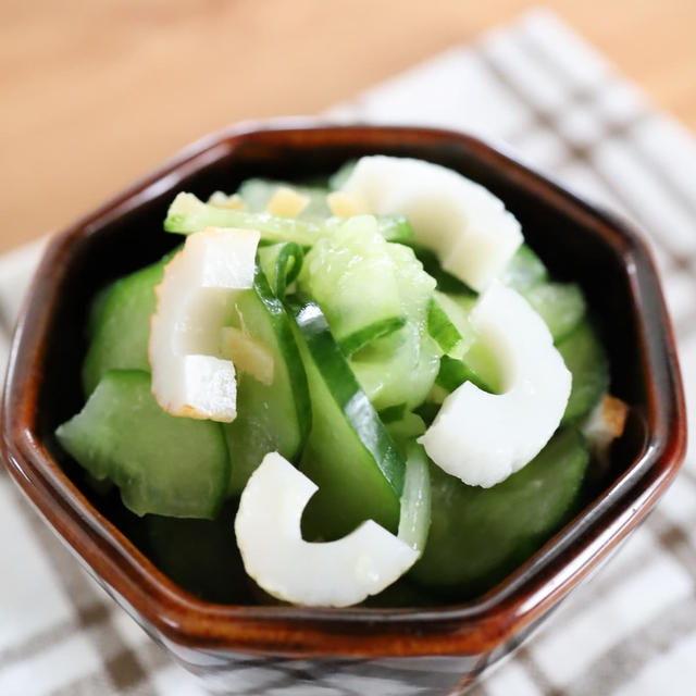 和えるだけで超楽ちん！ストックしておくと便利な「きゅうりとちくわの酢の物」｜時短簡単節約