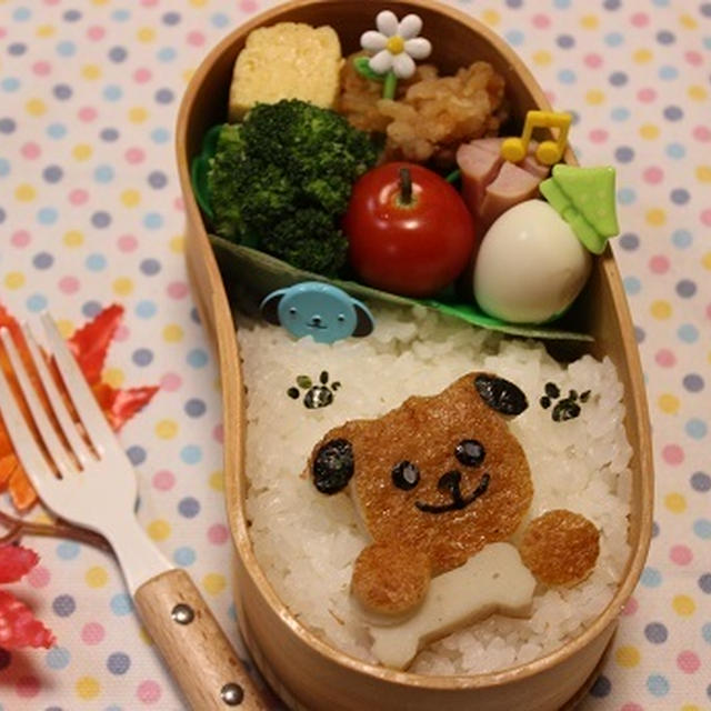 さつま揚げでワンちゃん弁当