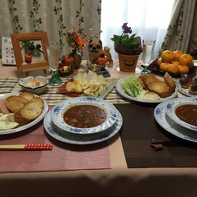 ビーフシチューで朝食を