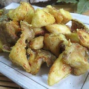 ポリ袋で簡単ヤミツキ♪　ひとくちエリンギのカレーから揚げ