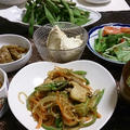 お夕飯◆季節野菜のチャプチェ