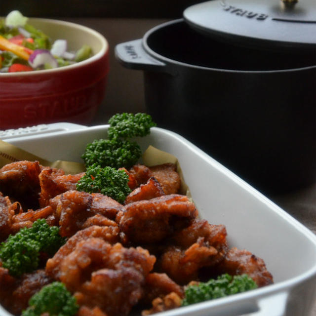 ストウブで「鶏のから揚げ」