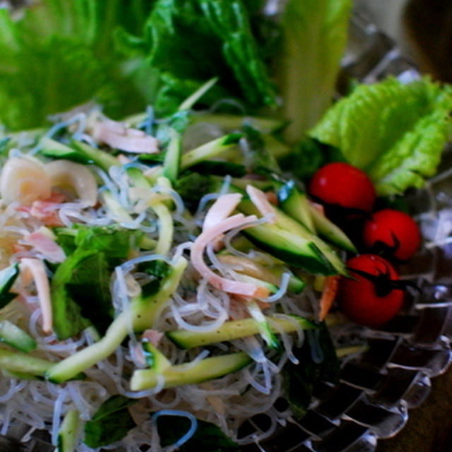 簡単手軽に♪ベトナム風春雨のパクチー香るサラダ
