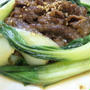 牛肉と青梗菜の中華炒め