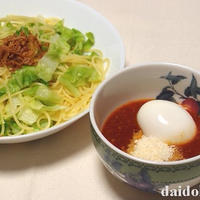 春キャベツのつけスパゲティ | マ・マーつけスパゲティ ピリ辛ミート