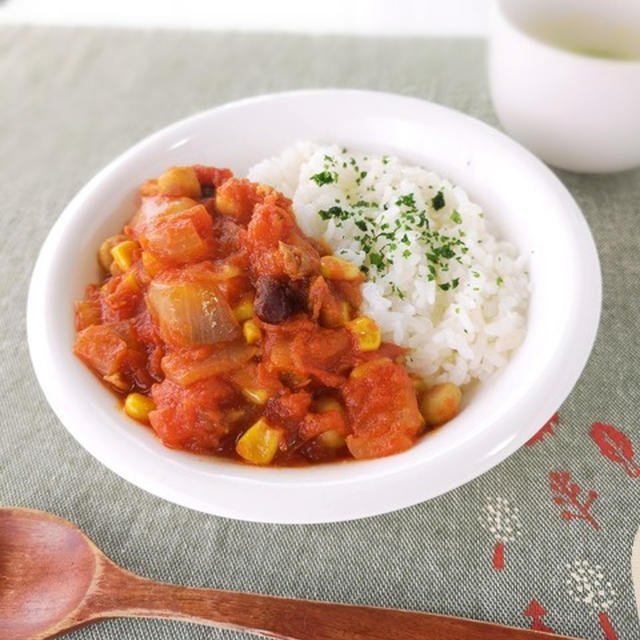 じっくり煮詰めてコク深く♪トマトビーンズライス