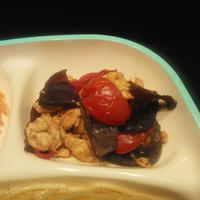 たまごとキクラゲの炒め物