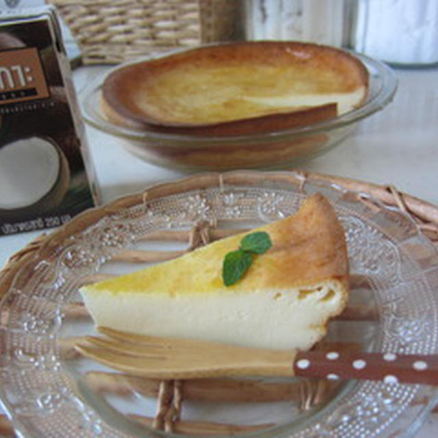 ココナッツミルクのチーズケーキ♪