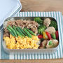 【#高校生弁当】鶏そぼろ弁当♪