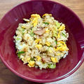 野菜だしでチャーハン、ちょっとオシャレなお味です♪
