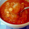 野菜たっぷりなトマト煮込みスープ♪