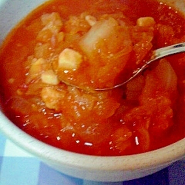 野菜たっぷりなトマト煮込みスープ♪