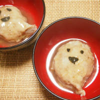 オバケだぞ！モチモチ里芋団子あんかけ