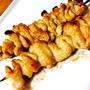 鶏皮の串焼き