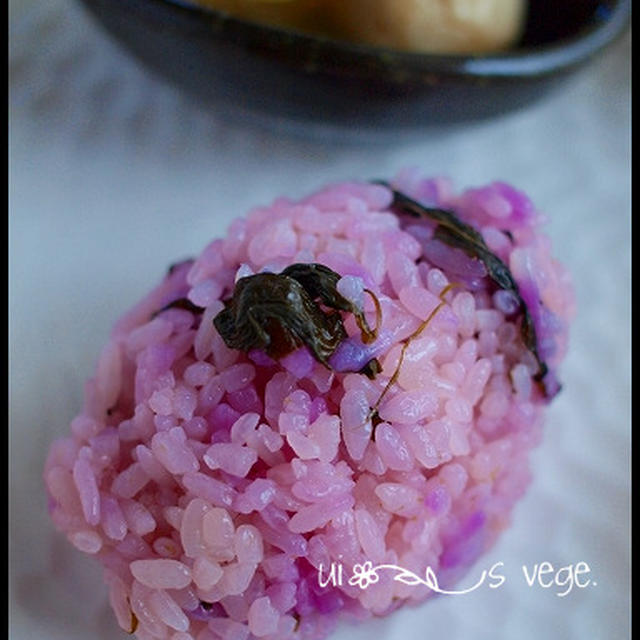 金時草の酢飯