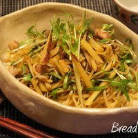 豚＋さつまいも＋空芯菜の中華風焼きそば