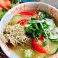 トマトと胡瓜の冷やし味噌汁(動画レシピ)/Cold miso soup with Tomato and cucumber.
