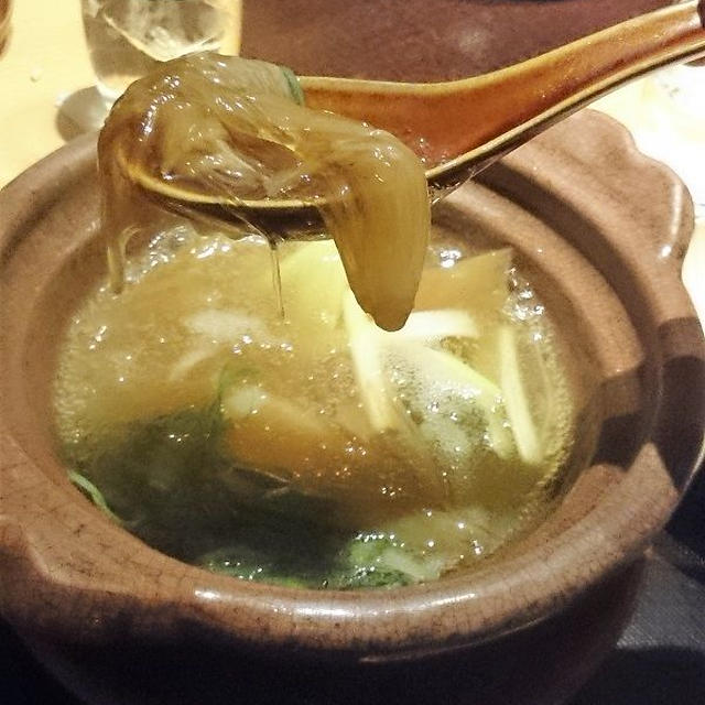 「千客万来  芝濱」でフカヒレの姿煮コース【中央区銀座】