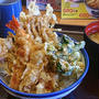 てんや・松茸ぎんなん天丼＆ゴーヤマンゴージュース（さわみつ）