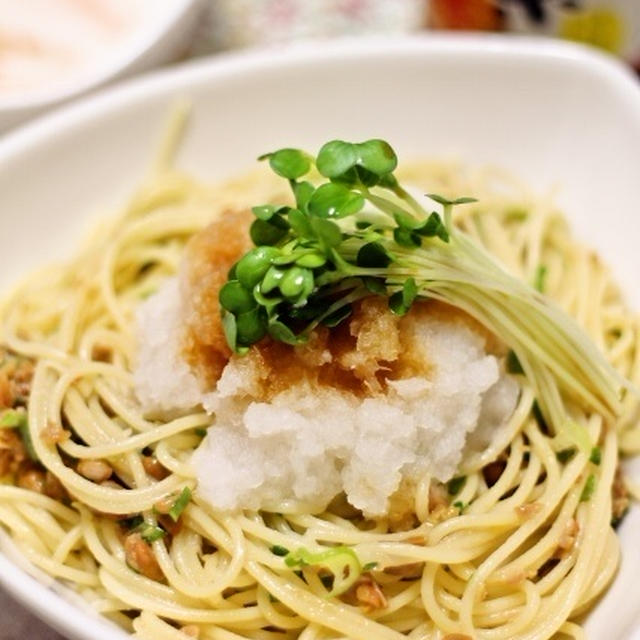 風邪予防パスタ / サンマ缶ネギチーズ焼き