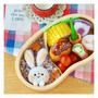 詰めやすい♪ゆかりと鮭のうさぎごはん弁当