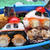 パトカーと救急車のお弁当（幼稚園）（キャラ弁）