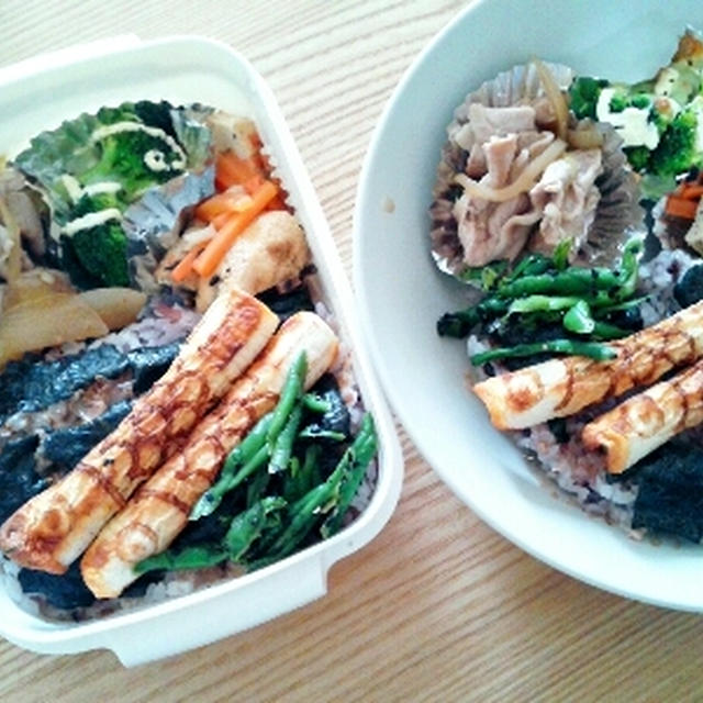 今日の弁当は鯉のぼり
