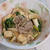 【厚揚げと豚肉の煮物】万能生姜つゆを使って作りますよ。