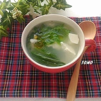 ぐんまクッキングアンバサダー♪包丁を使わない！レタスとお豆腐の中華スープ