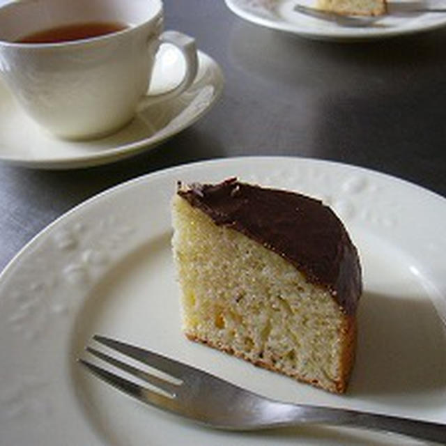バナナケーキのチョコレートコーティング By ベルさん レシピブログ 料理ブログのレシピ満載